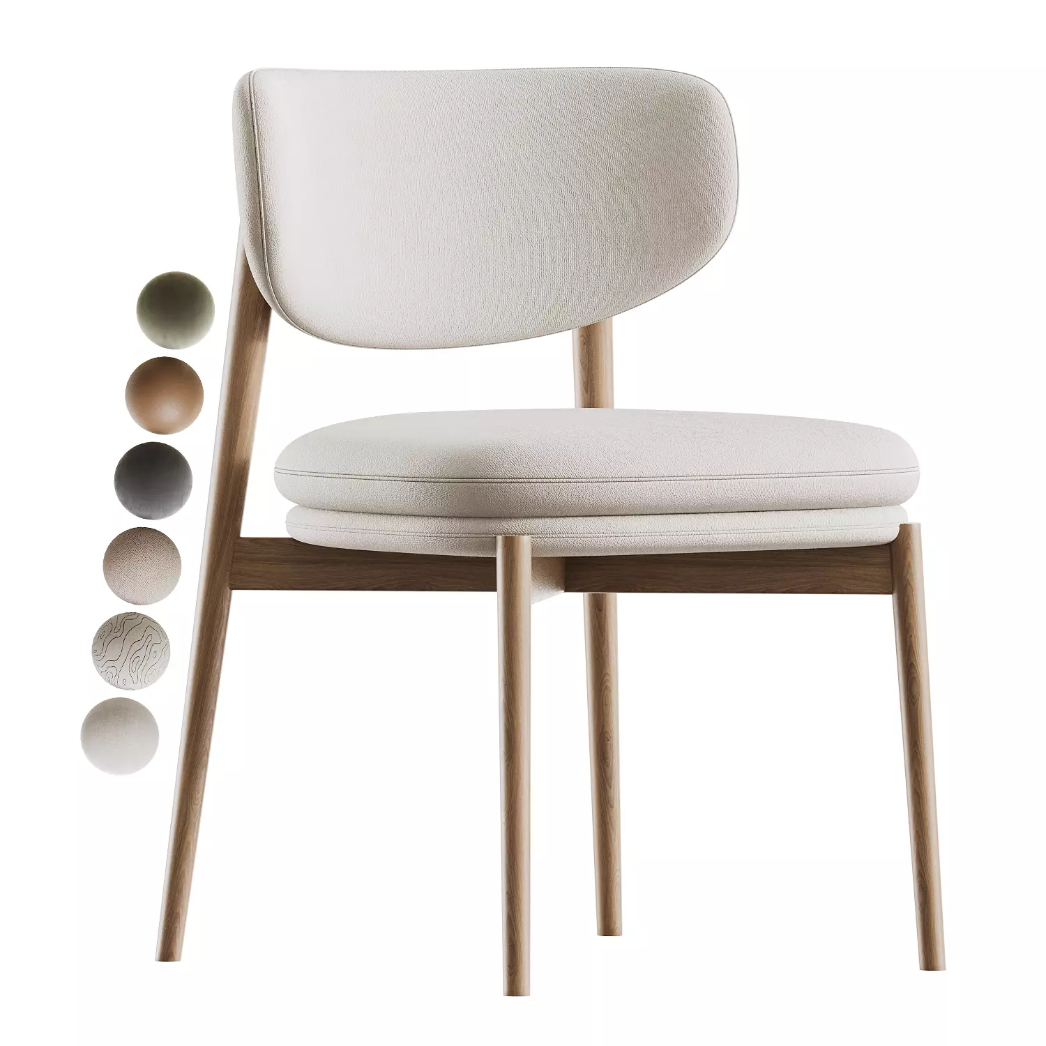 HARVEY Dining Chair 3D model