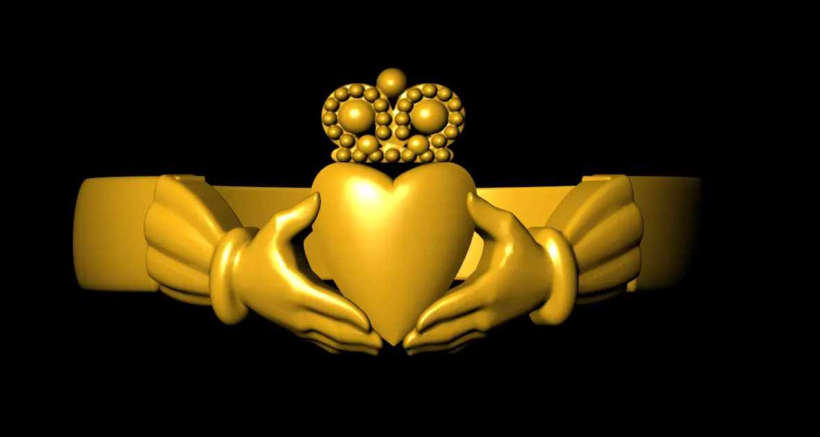 heart ring 3D print model