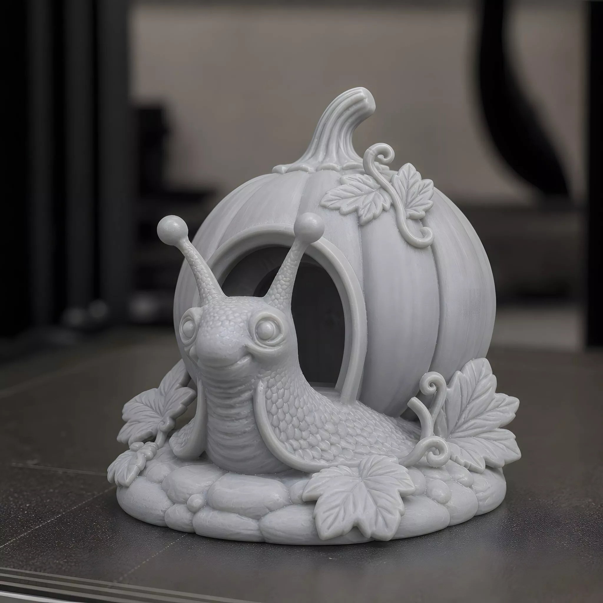 Snail with Pumpkin House 3D Print Model 3D print model