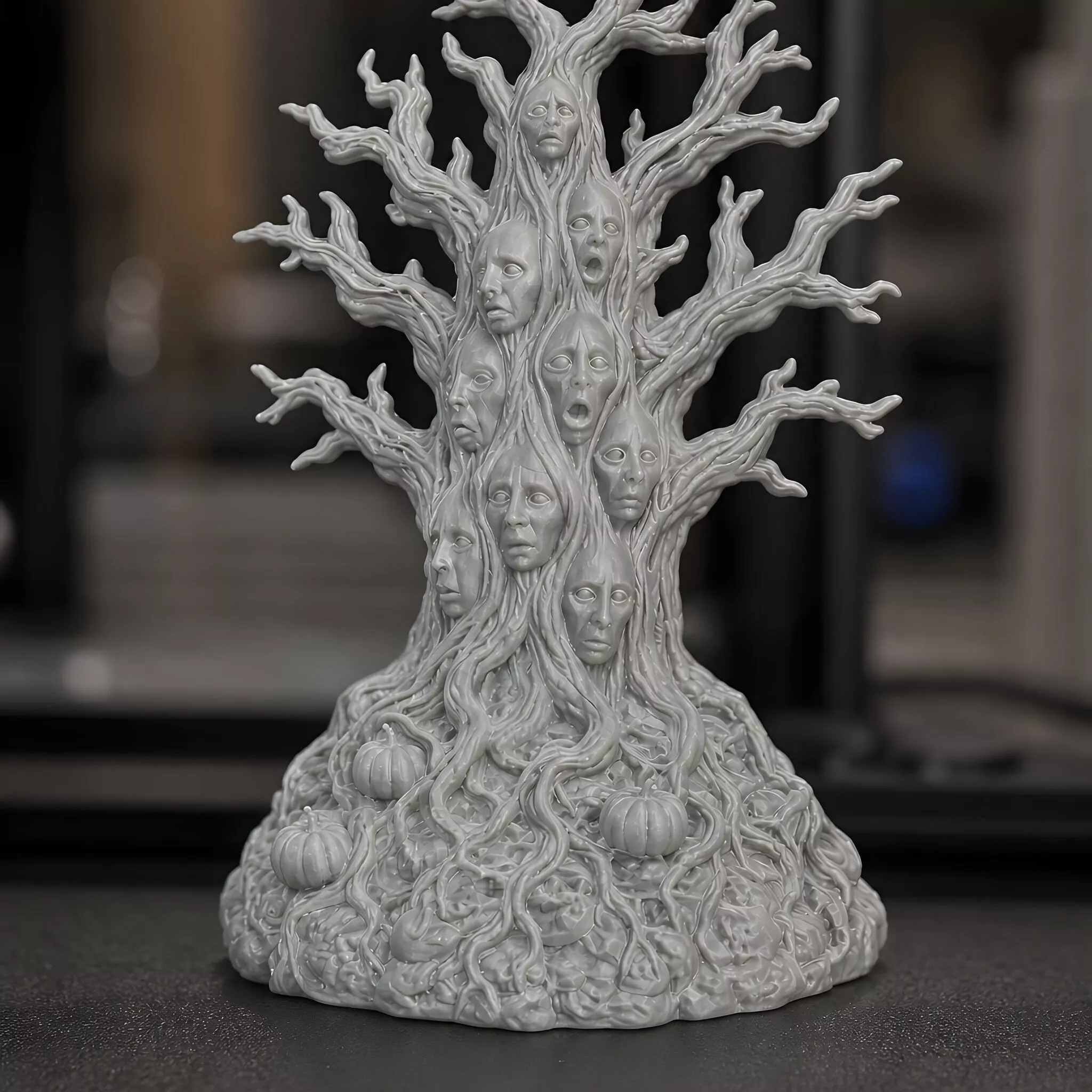 Tree of Lost Faces 3D Print Model 3D print model