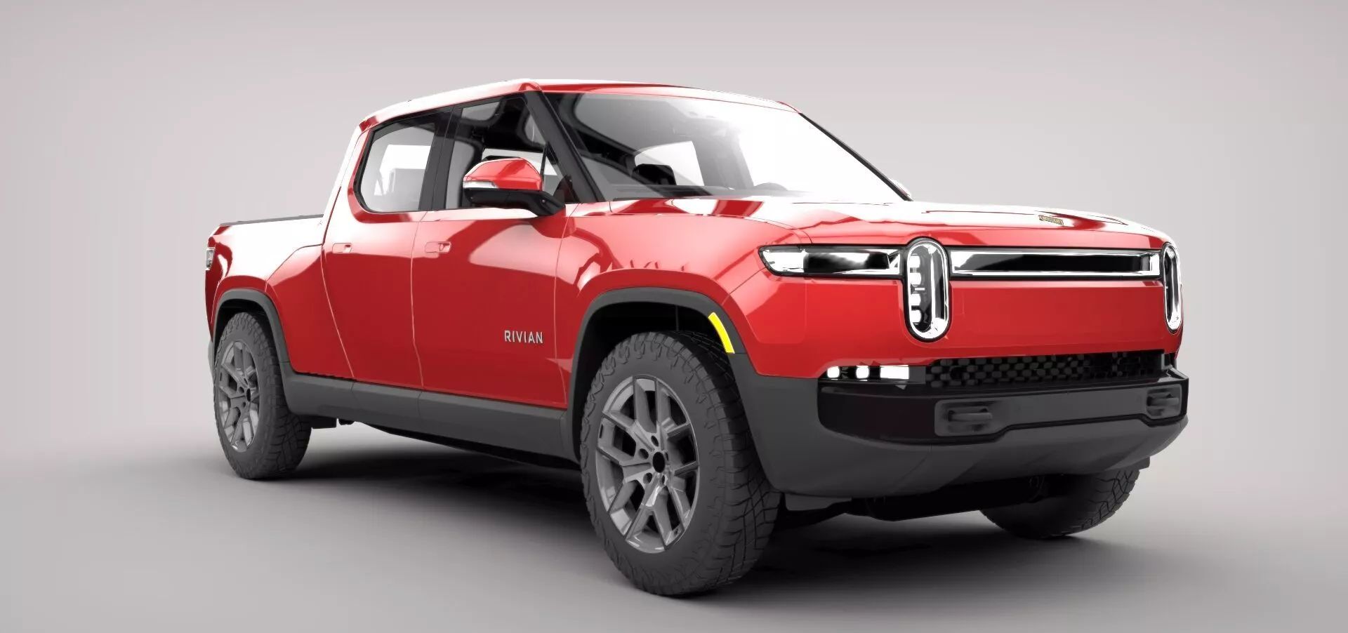 Rivian R1T Pickup - High Quality Game Ready Model Low-poly 3D model