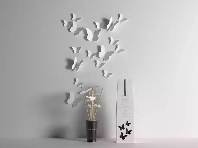 Butterfly Composition 3D model