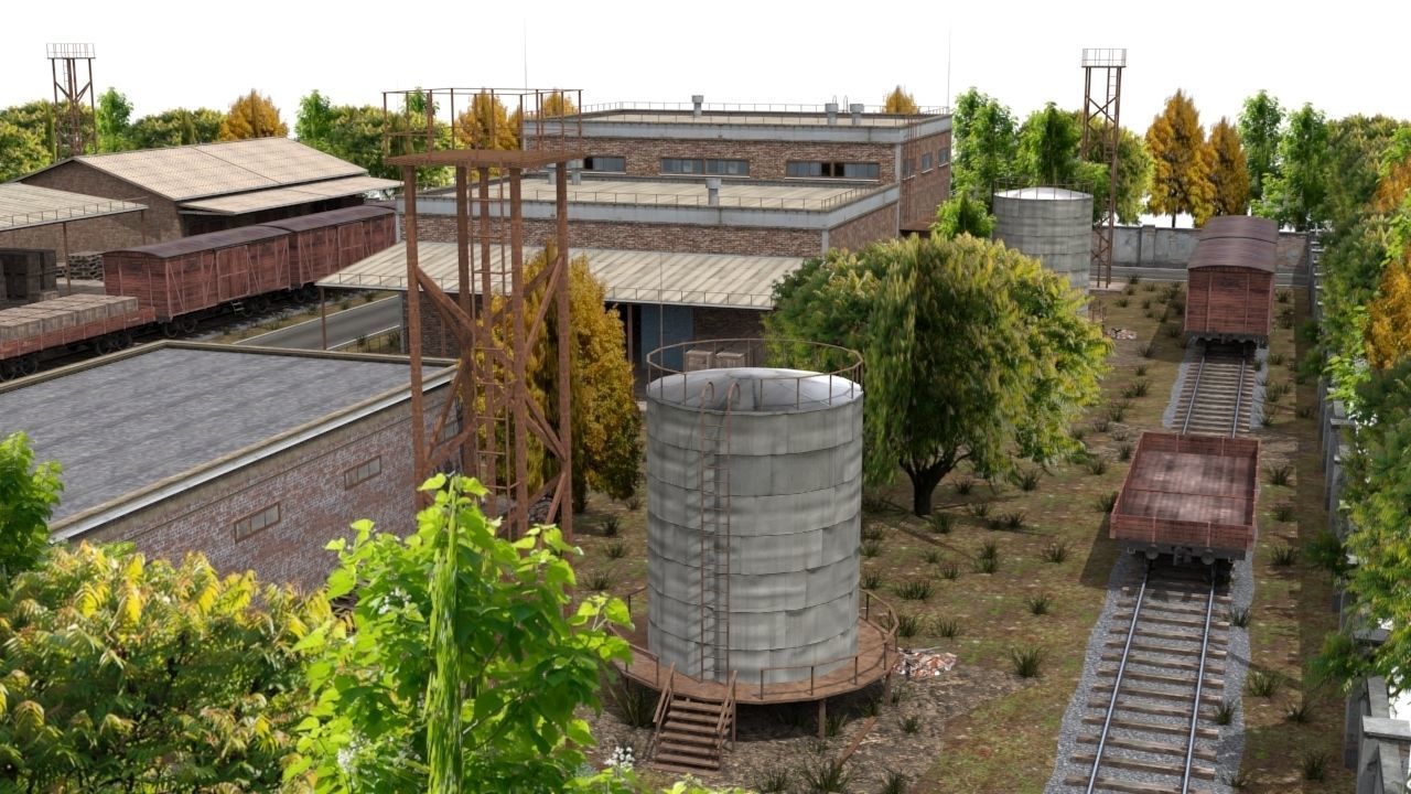 Game level Low-poly 3D model_6