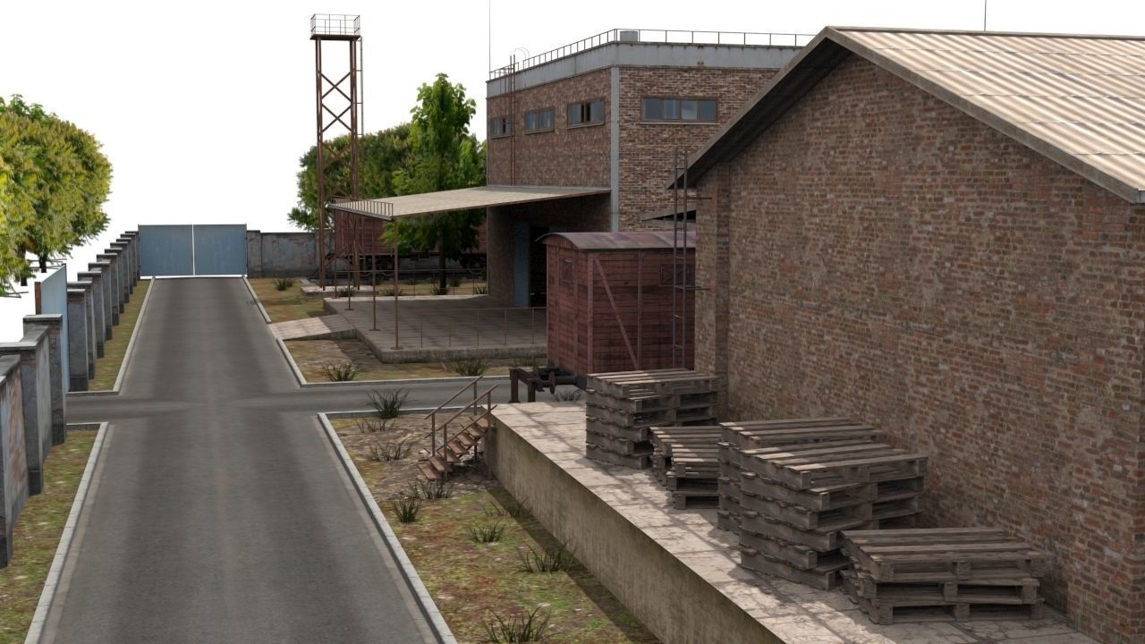 Game level Low-poly 3D model_4