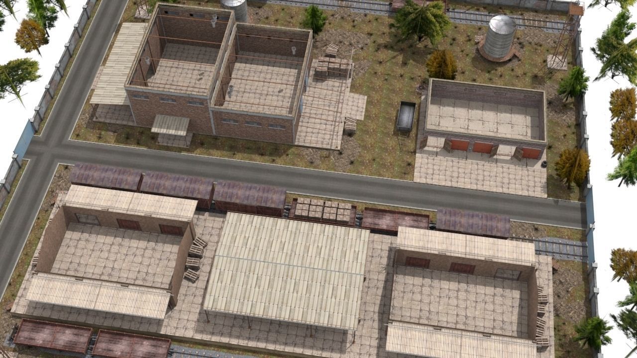 Game level Low-poly 3D model_10