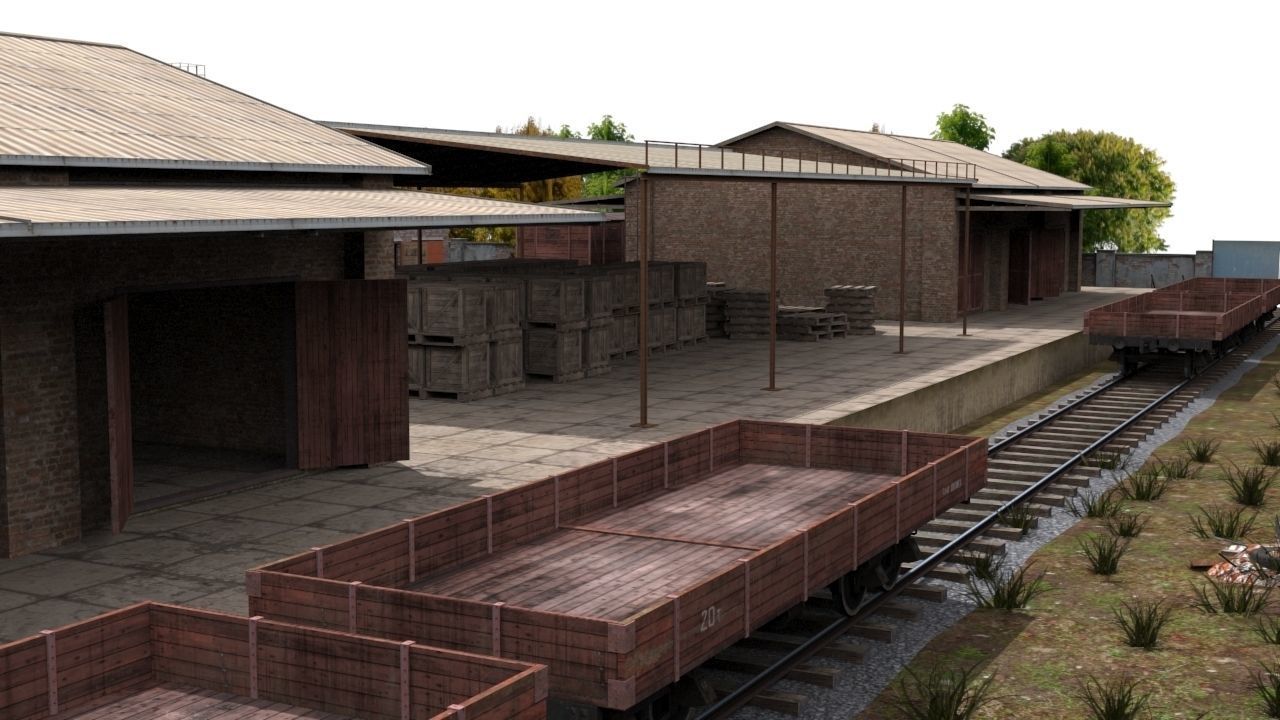 Game level Low-poly 3D model_3