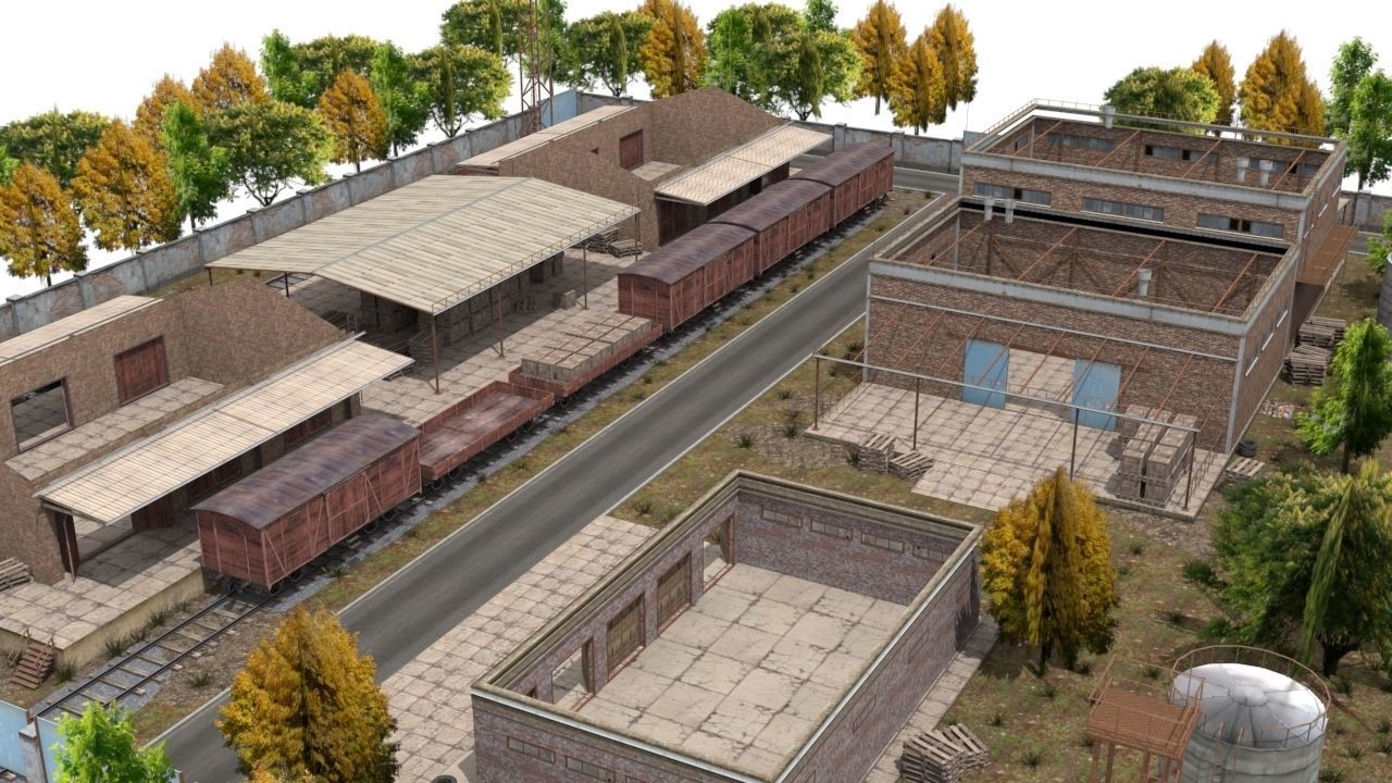 Game level Low-poly 3D model_13