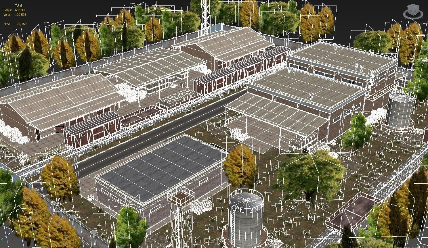 Game level Low-poly 3D model_14