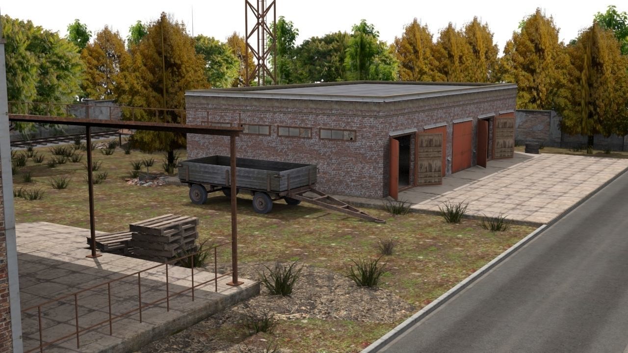 Game level Low-poly 3D model_2