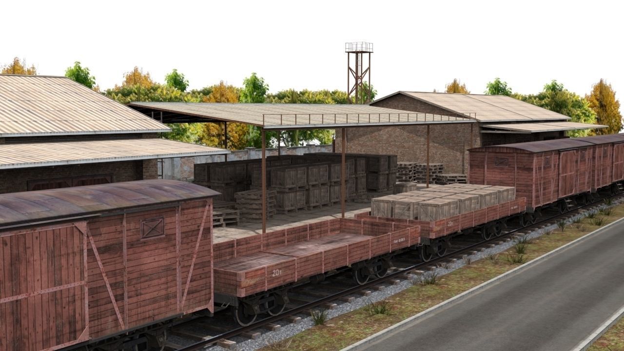 Game level Low-poly 3D model_8