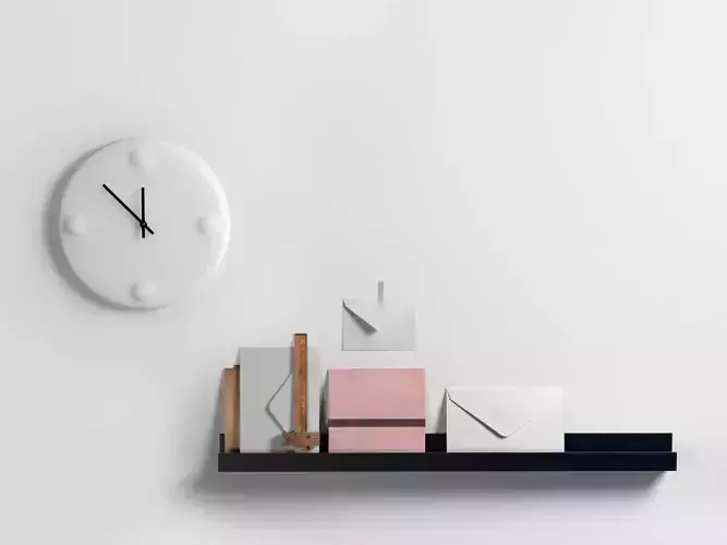 Composition with Envelope and Wall Clock
