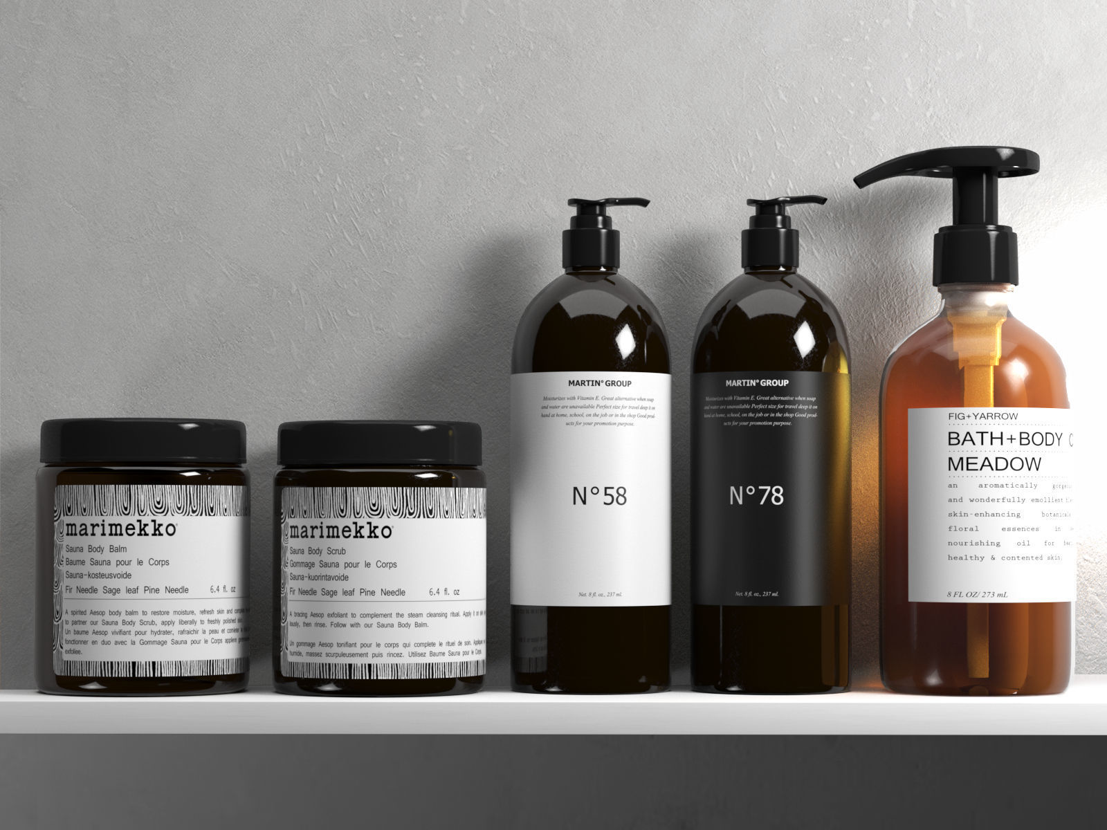 Body Care Products 3D model_1