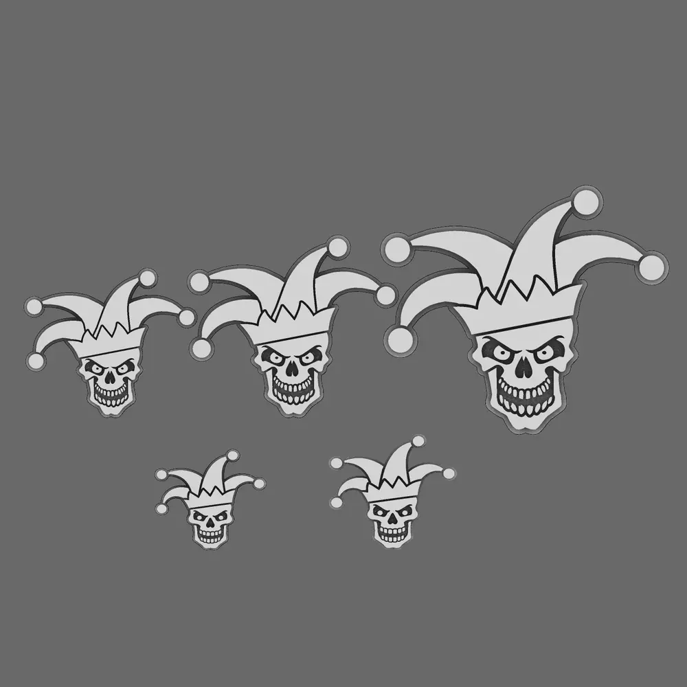 The Tricksters Flat Symbols 3D print model