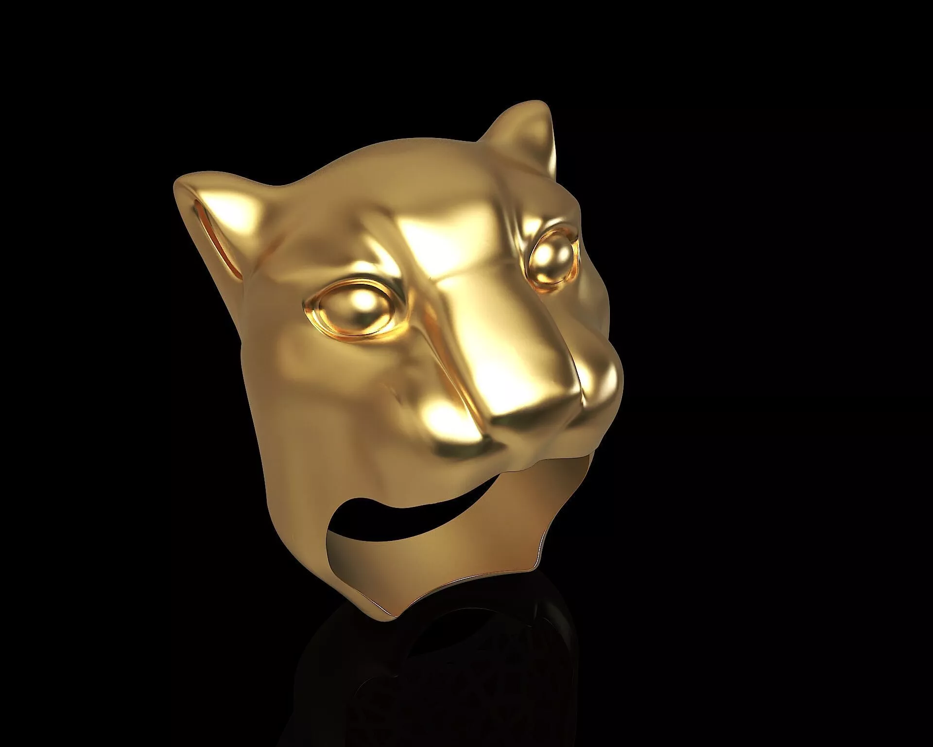 Tiger ring 3D print model 3D print model