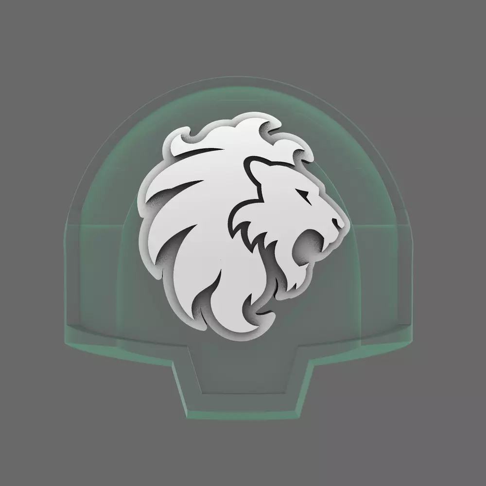 Lion Spirit Knights DV04 Shoulder Symbols RIGHT 3D print model
