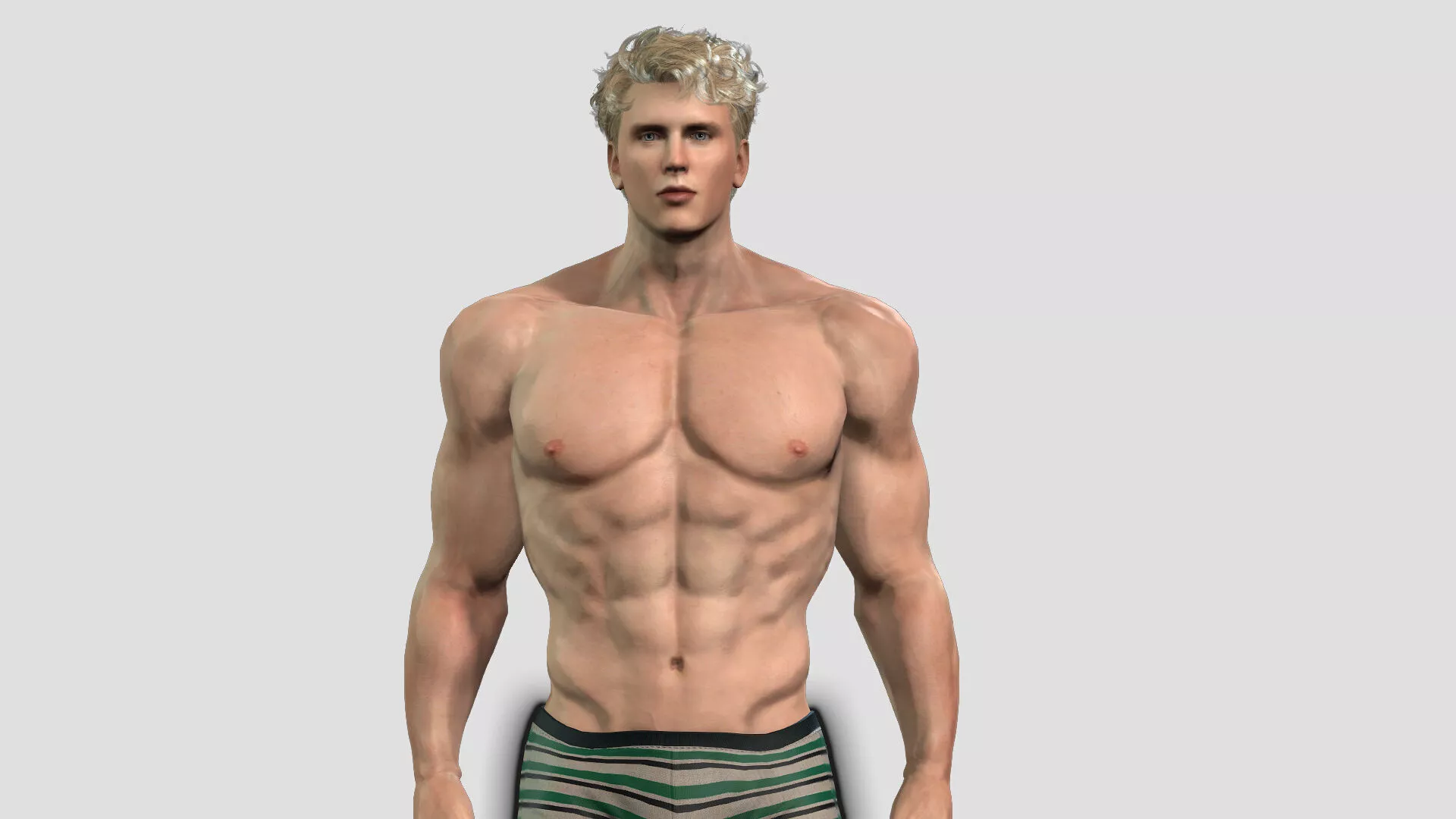 Muscular Male 3D model