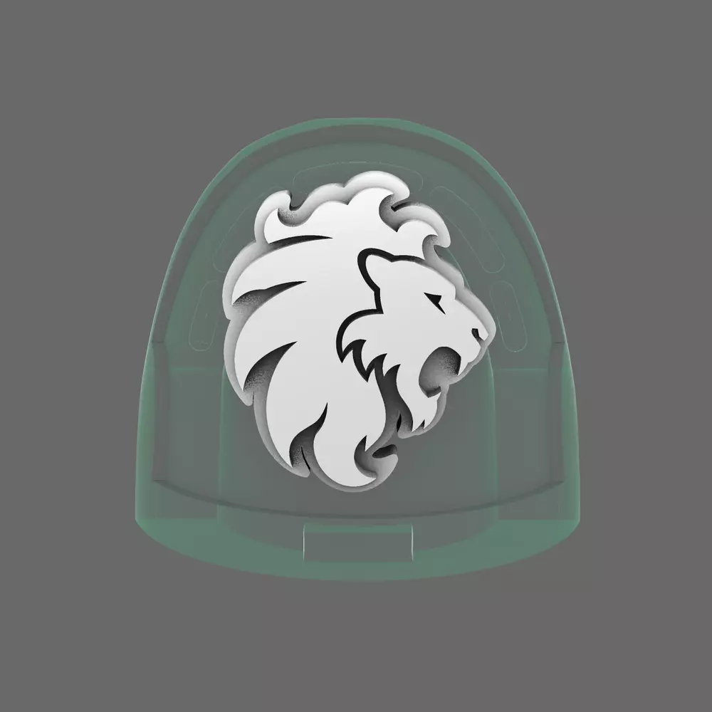 Lion Spirit Knights V10R Shoulder Symbols RIGHT 3D print model
