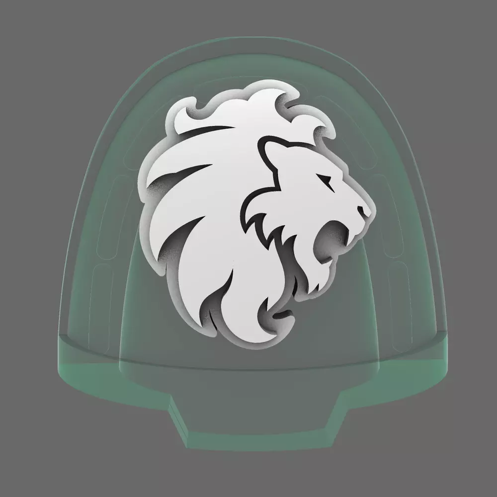 Lion Spirit Knights V10B Shoulder Symbols RIGHT 3D print model