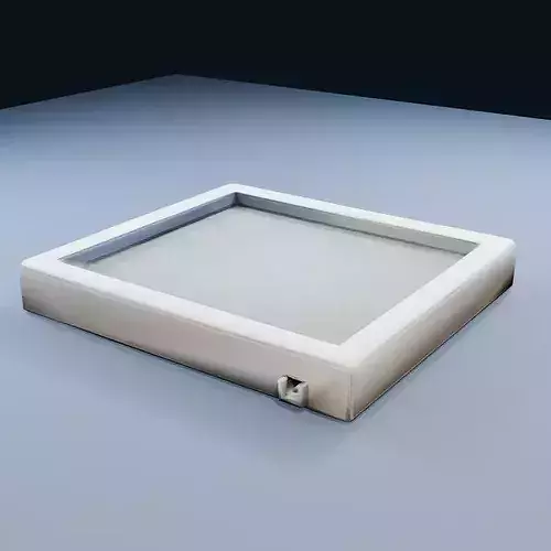 Flat Roof with Parapet Low Poly PBR Game Asset