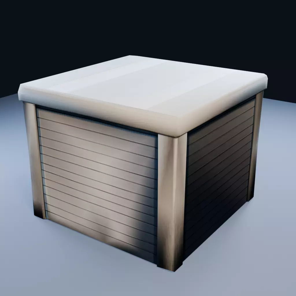 Building Corner Piece Low Poly PBR Game Asset Low-poly 3D model