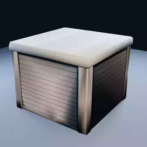 Building Corner Piece Low Poly PBR Game Asset