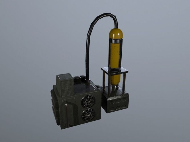 Sci-Fi Asset Low-poly 3D model