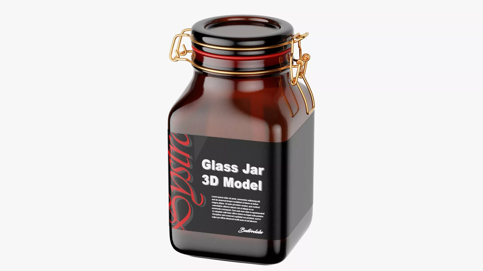 Glass Jar 3D model