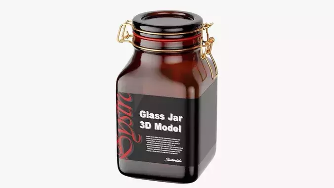 Glass Jar 3D model