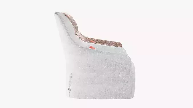 Lounge chair 3D model 4