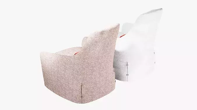Lounge chair 3D model 7