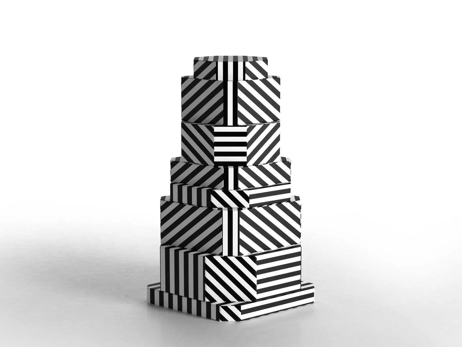Ziggurat Containers 3D model