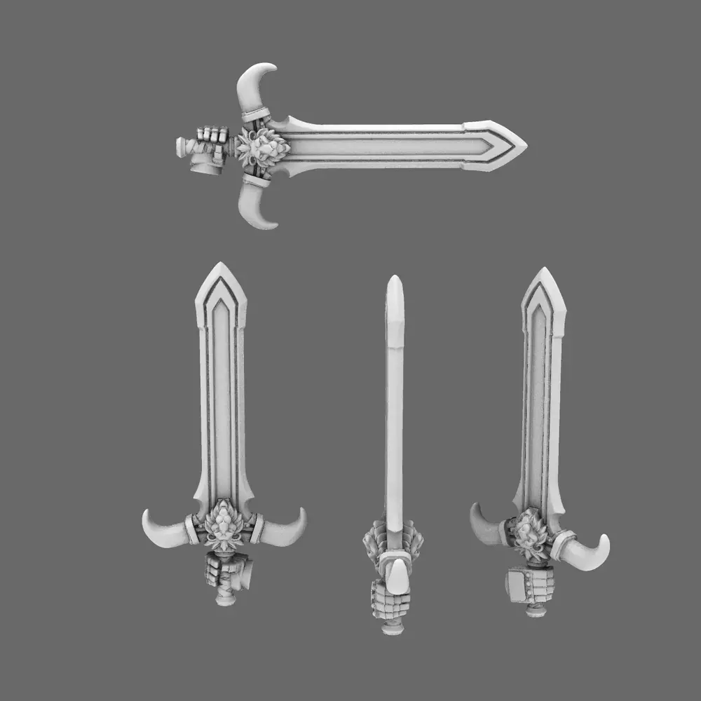 Lion Spirit Knights Lion Fang Epic Blades RIGHT 3D print model