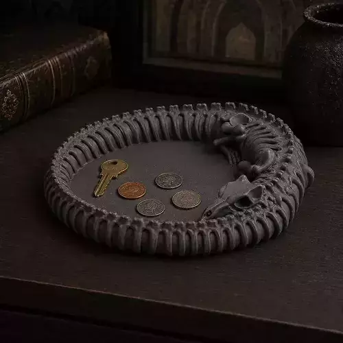 Print Ready Ossuary Wyrm Desk Tray 009