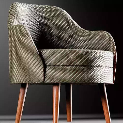 Oslo Chair Low-poly 3D model
