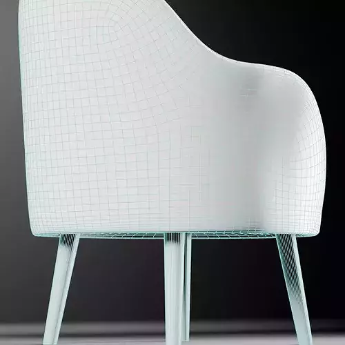 Oslo Chair Low-poly 3D model 6