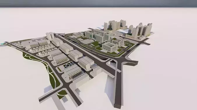 modern city- City Urban 3D model