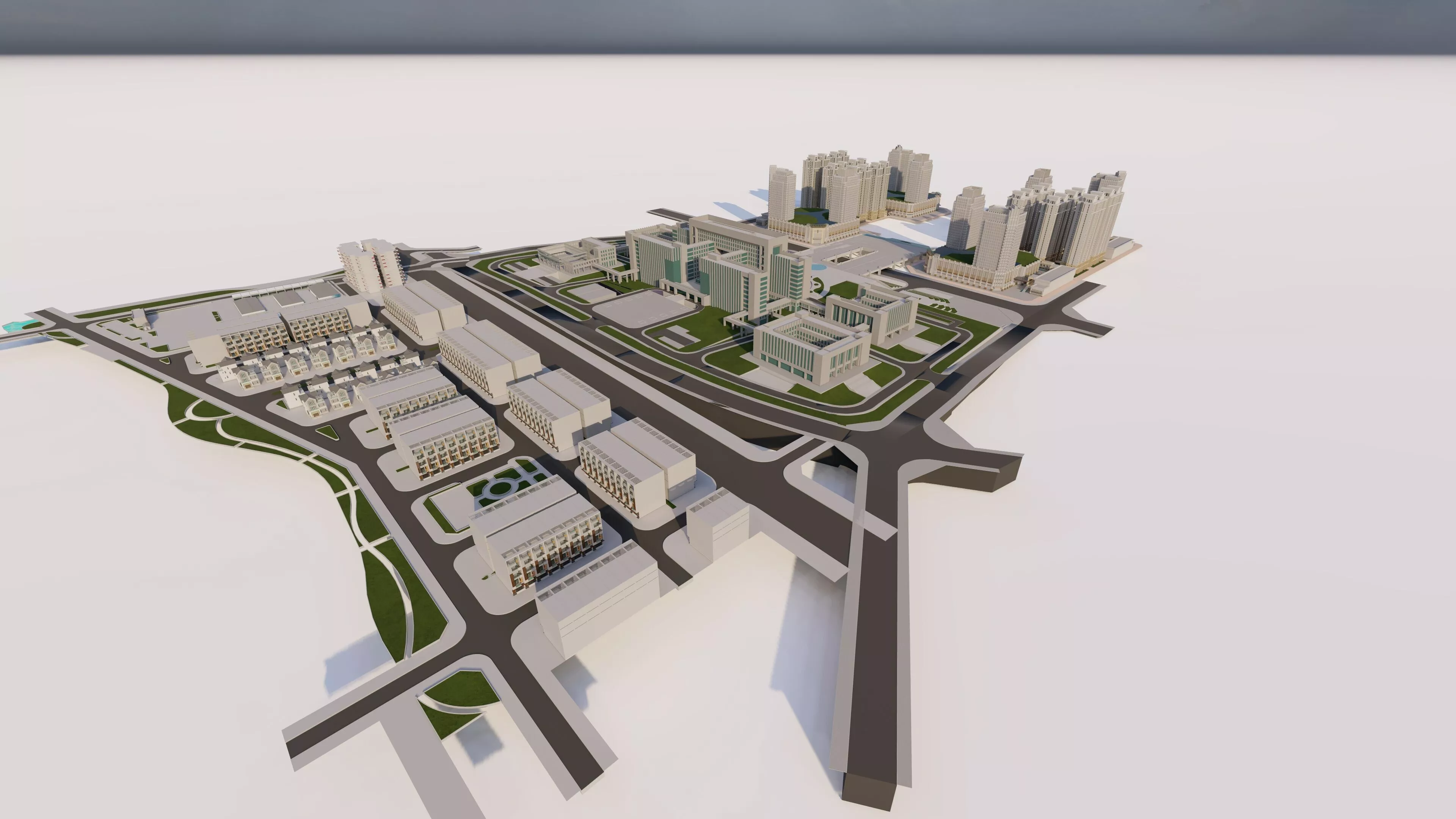 modern city- City Urban 3D model