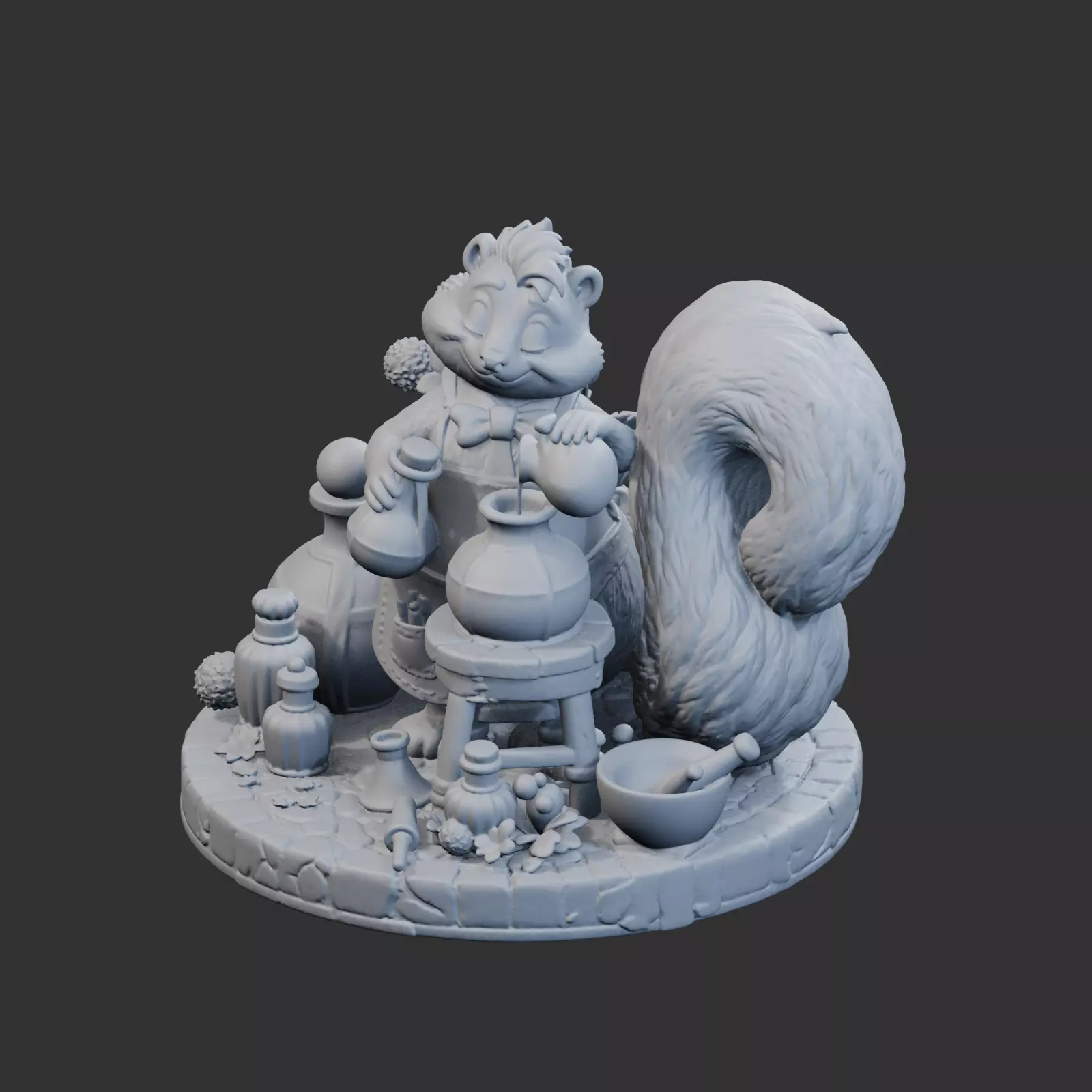 Skunk Perfumer Sculpture 3D print model