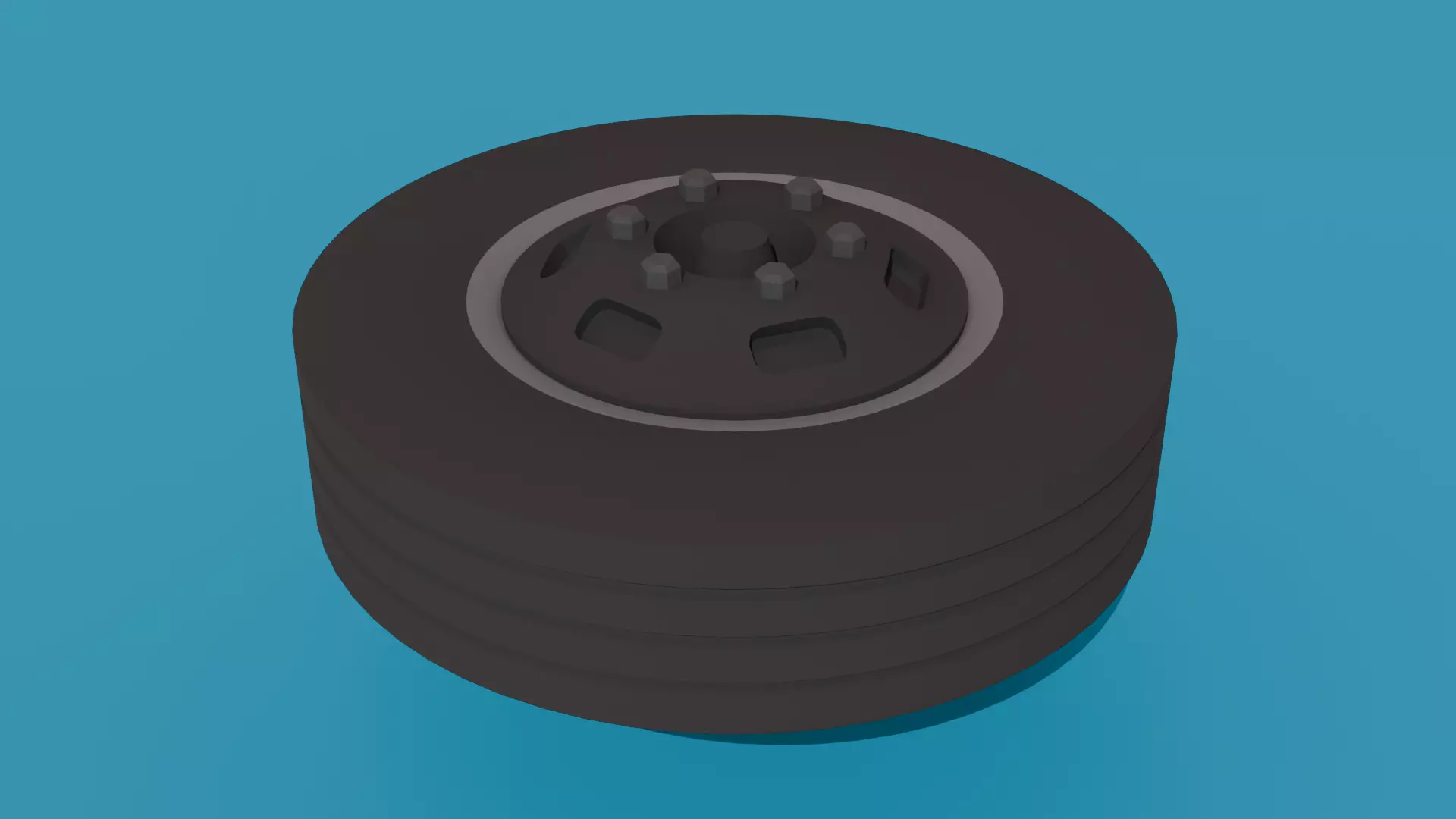Truck rim for miniature RC 3d printed 3D print model