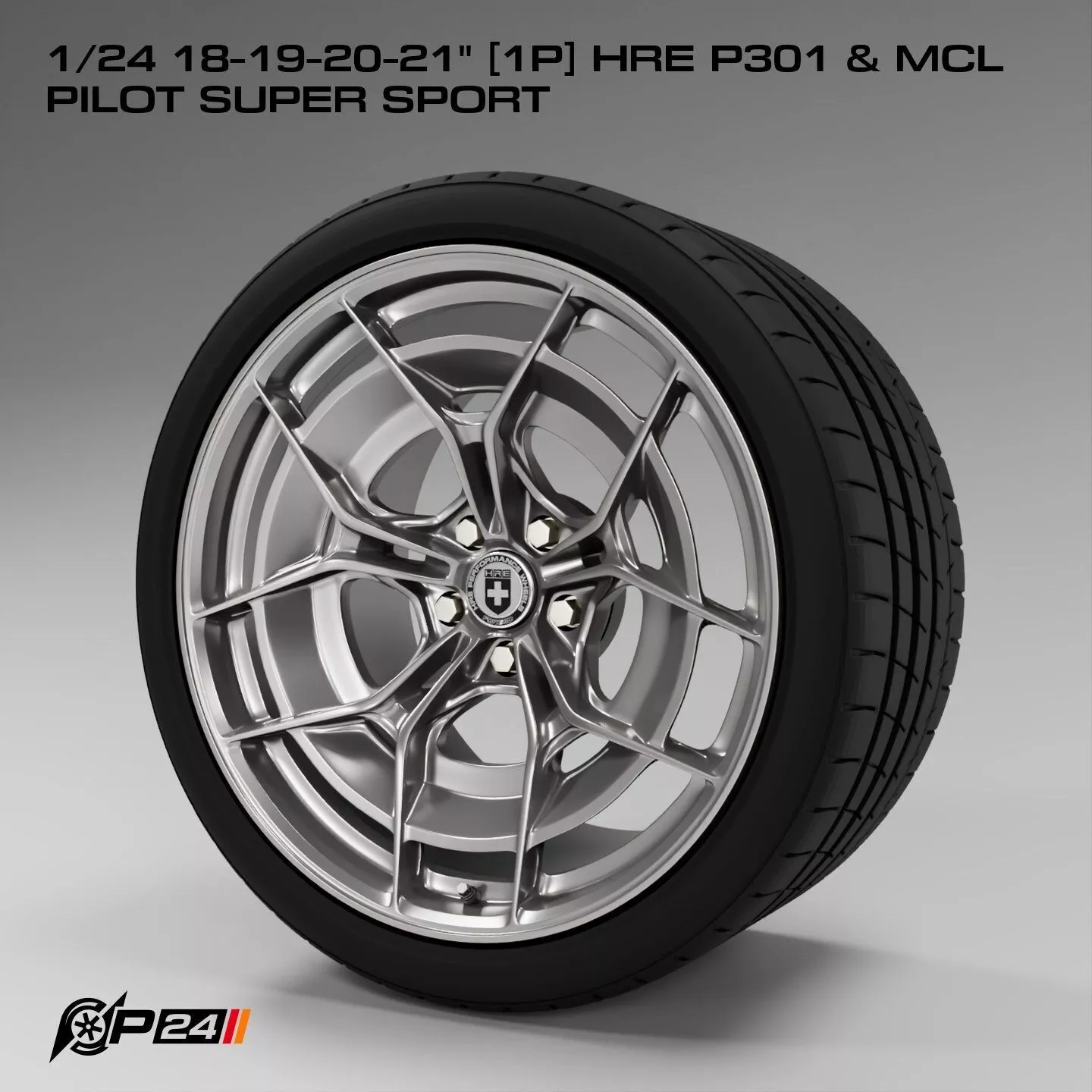 1-24th 18-19-20-21 inches 1P HRE P301 and MCL Pilot Super Sport 3D print model