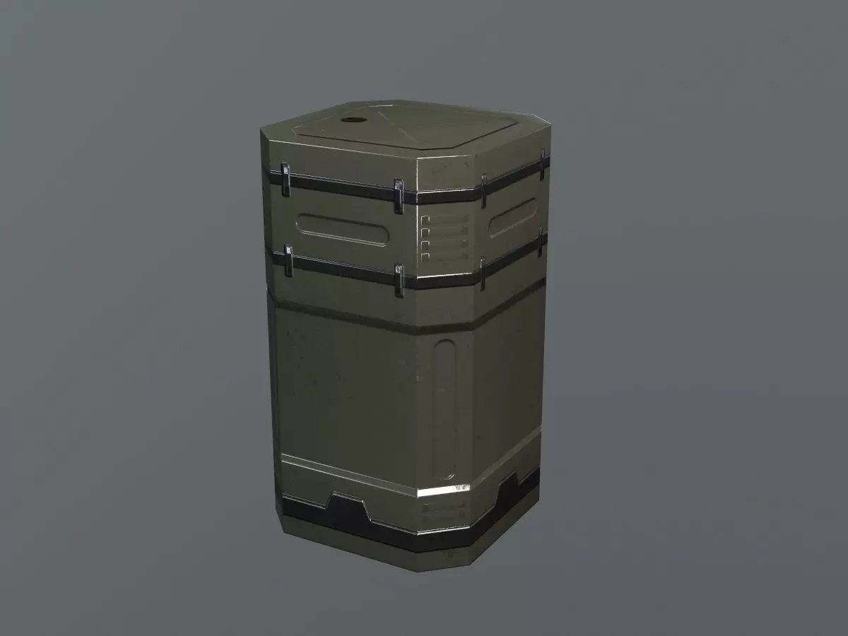Sci-Fi Asset Low-poly 3D model_0