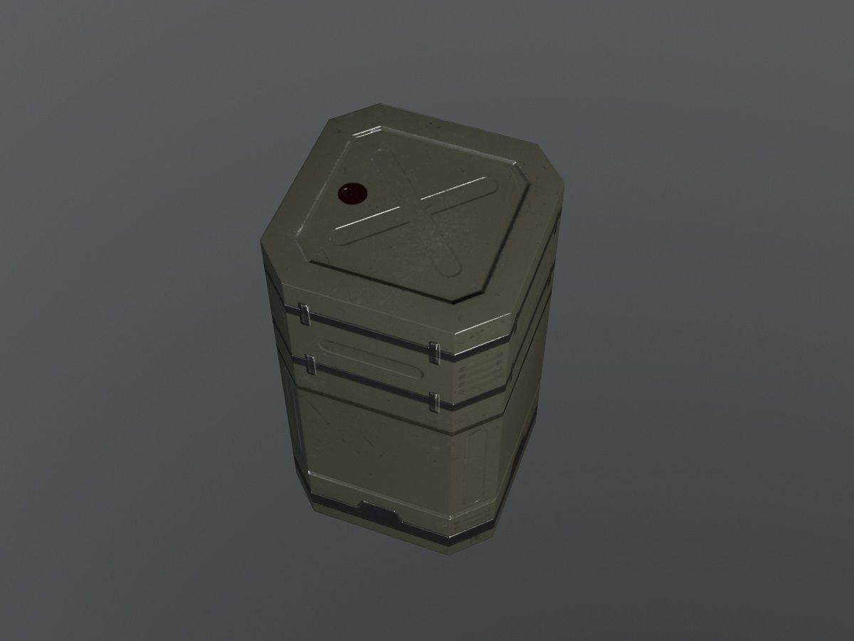 Sci-Fi Asset Low-poly 3D model_1