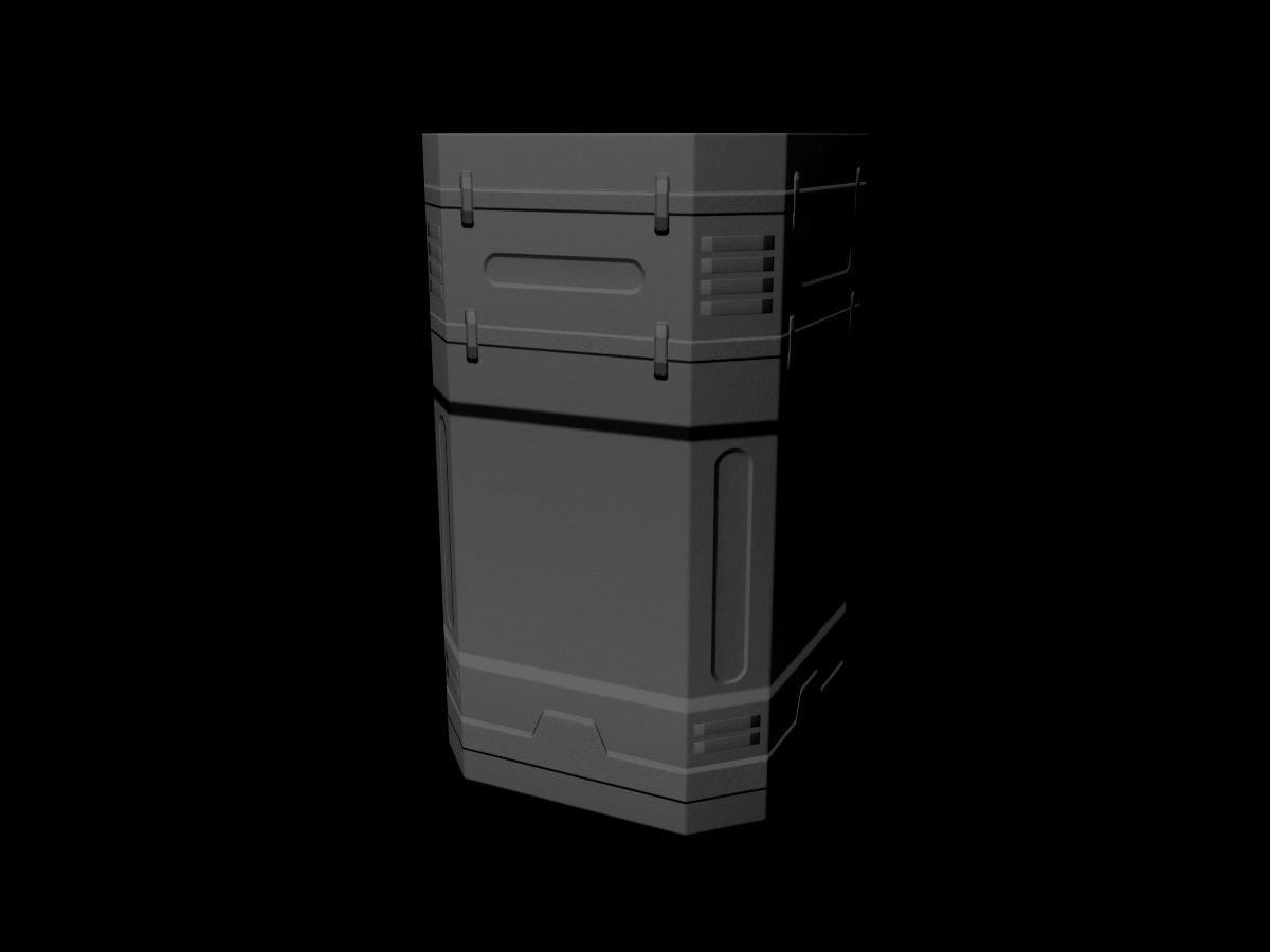 Sci-Fi Asset Low-poly 3D model_4