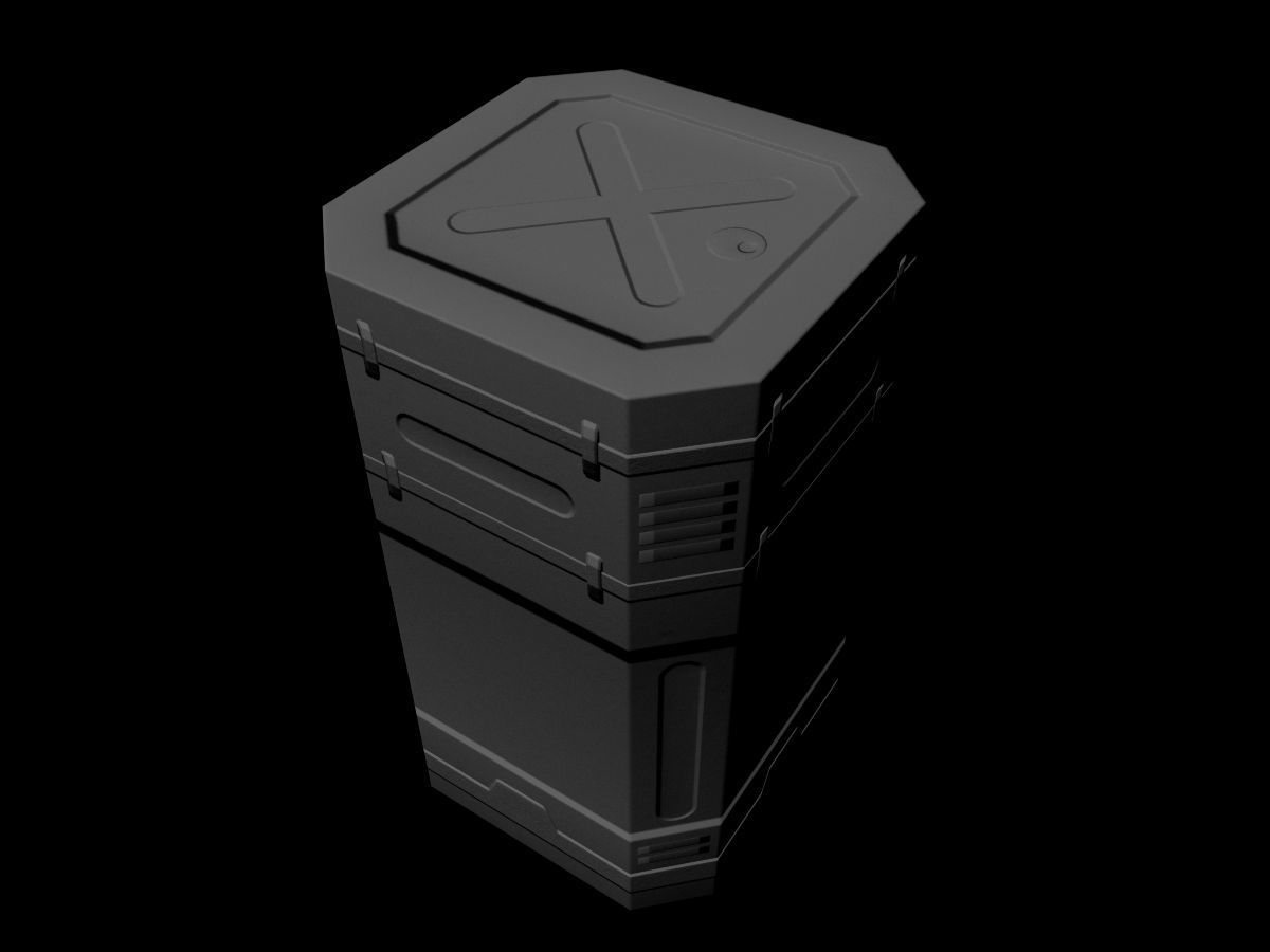 Sci-Fi Asset Low-poly 3D model_5