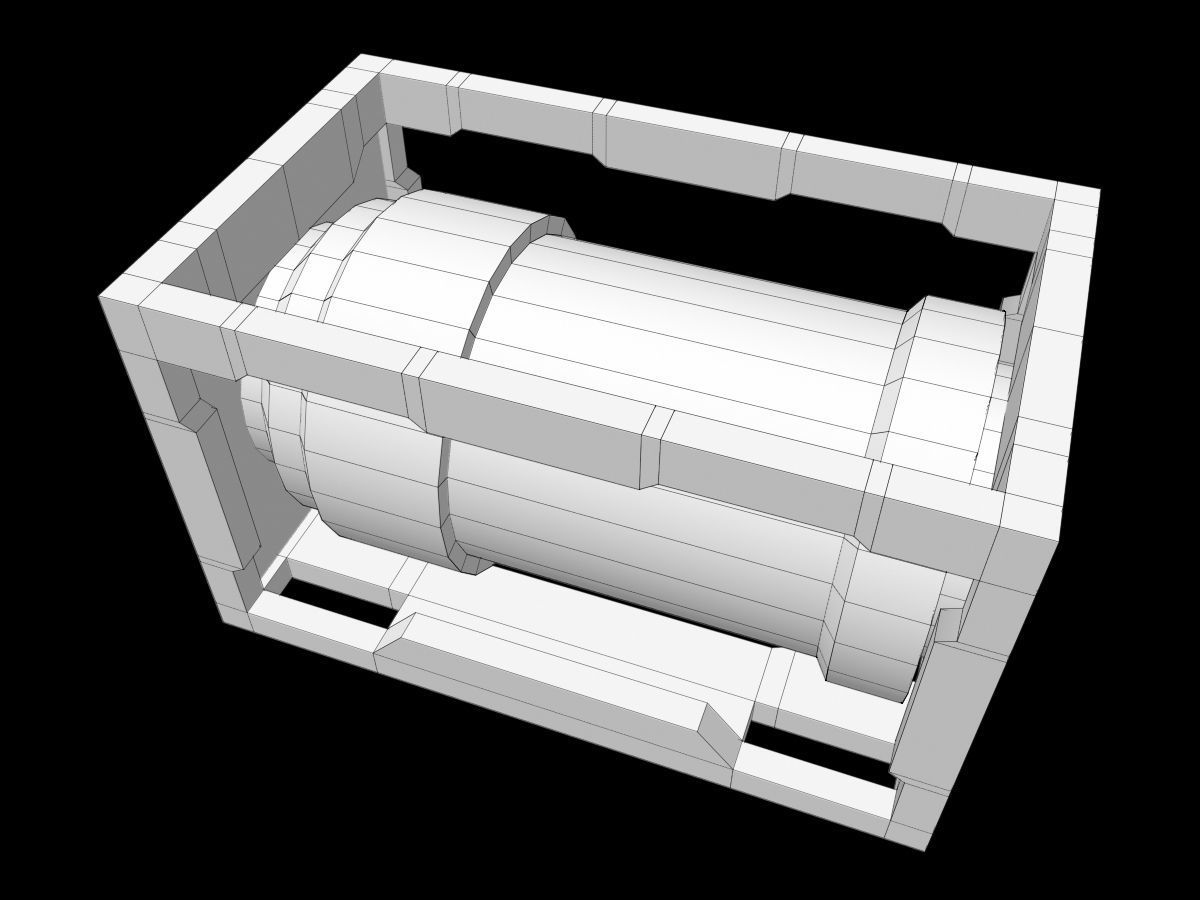 Sci-Fi Asset Low-poly 3D model_4