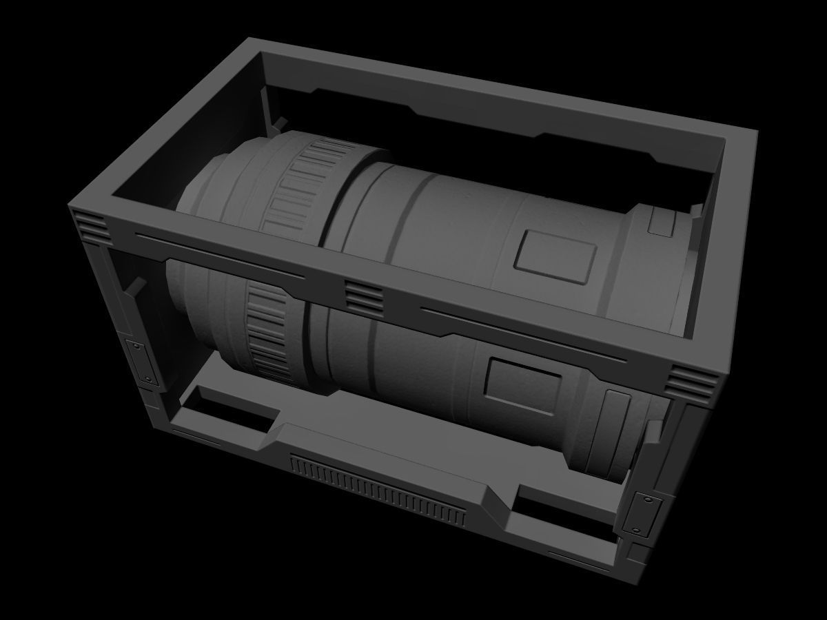 Sci-Fi Asset Low-poly 3D model_8