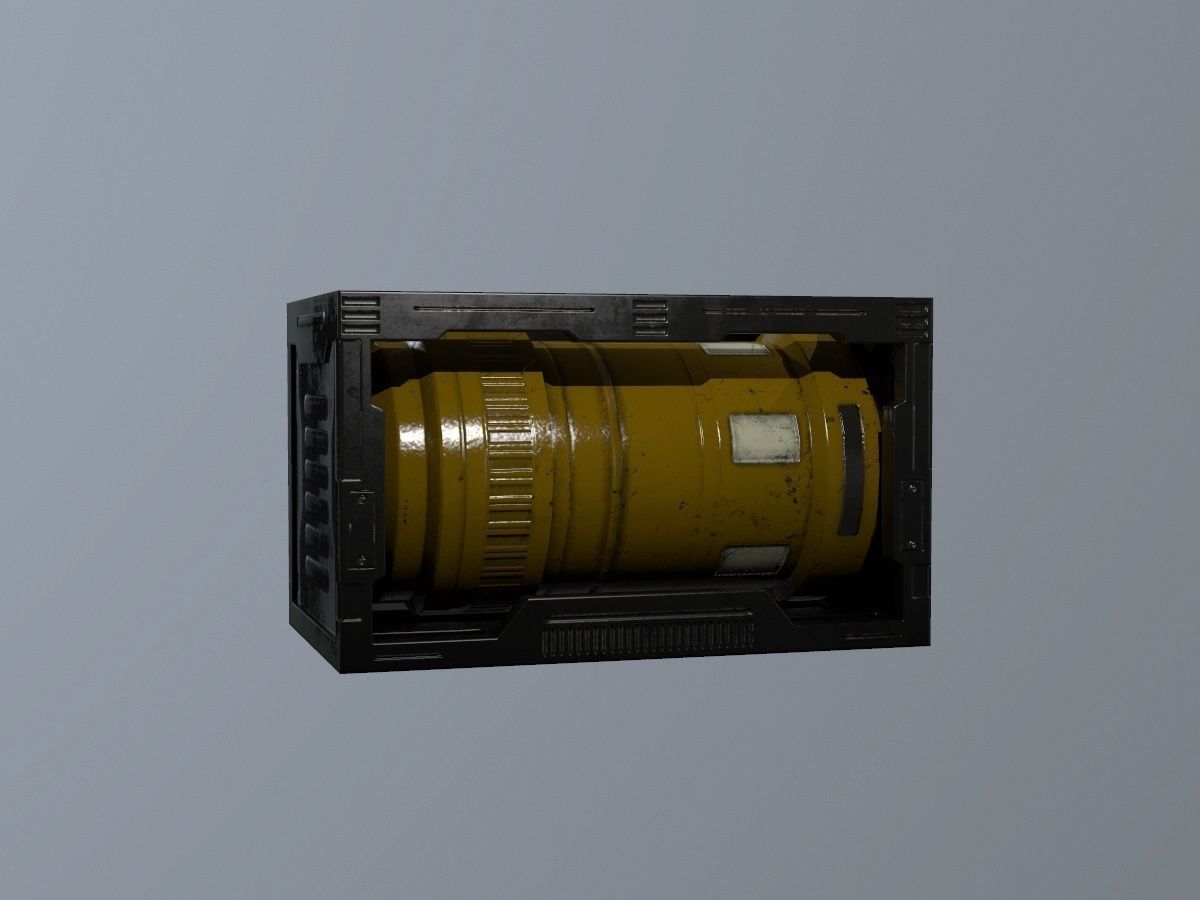 Sci-Fi Asset Low-poly 3D model_1