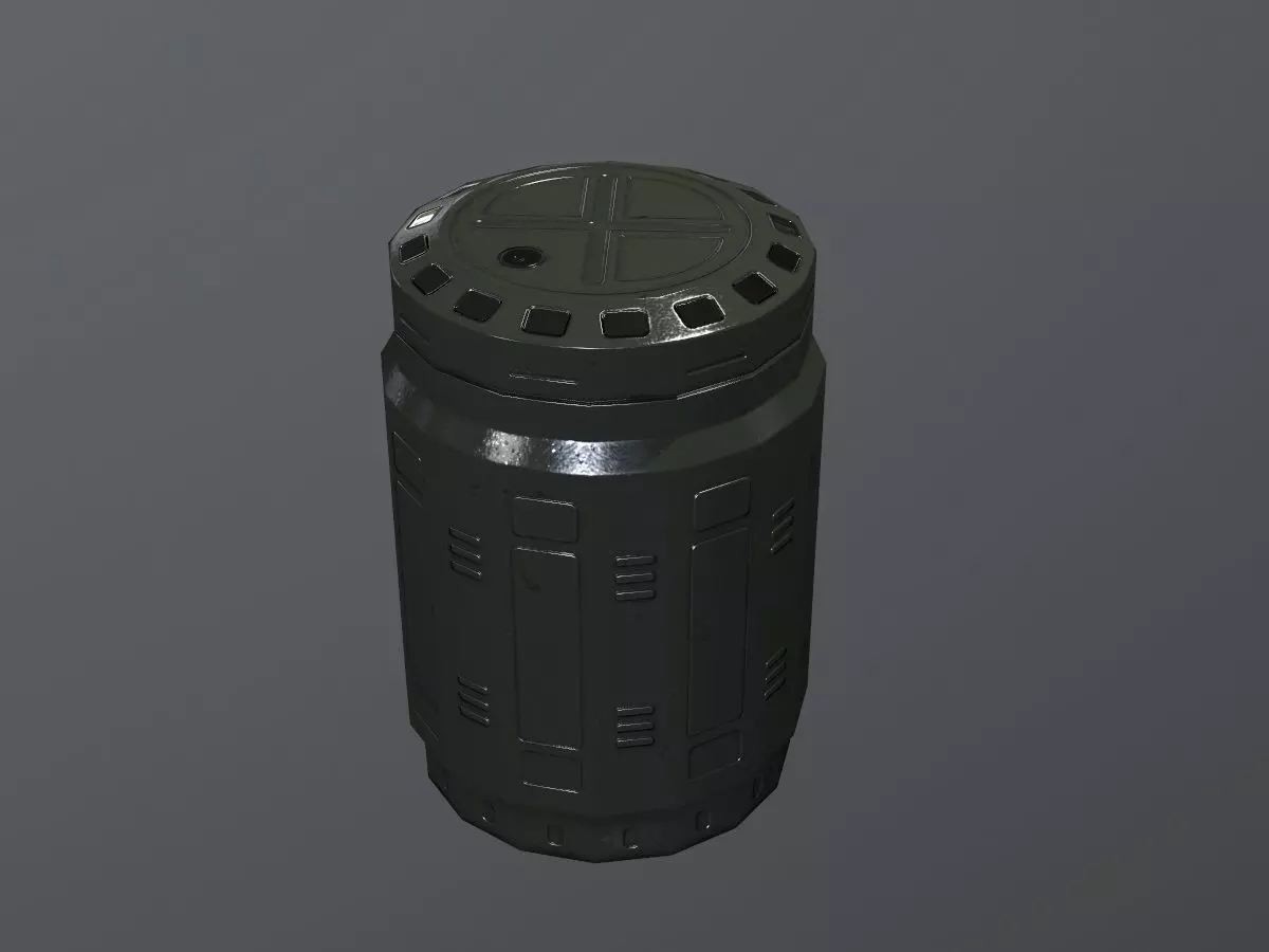 Sci-Fi Asset Low-poly 3D model_0