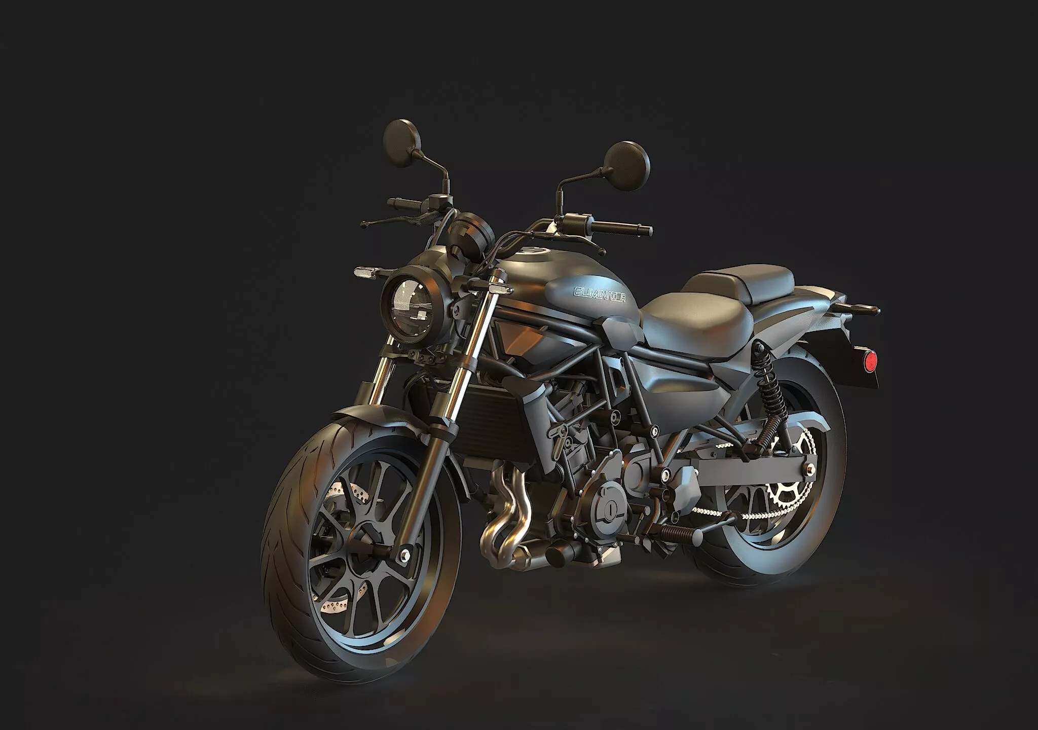 Base model Kawasaki Eliminator 500 2024 3D model
