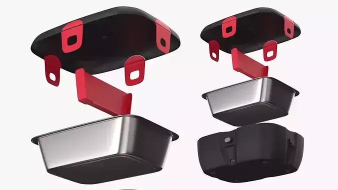 Heatbox Smart Heated Lunchbox Exploded View 3D model 5